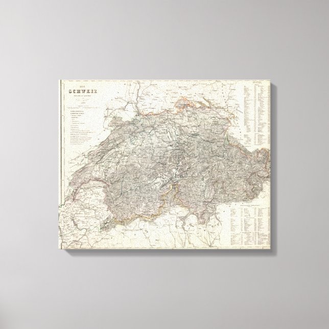 Schweiz 12 leinwanddruck (Vorderseite)