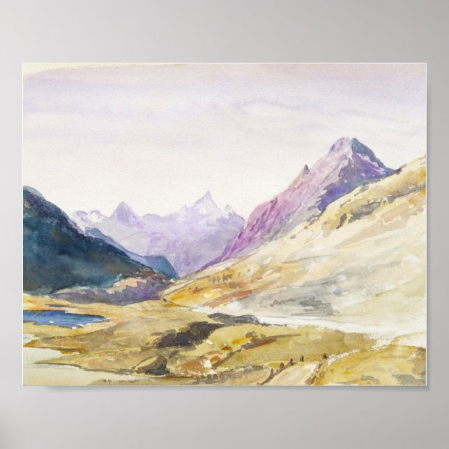 Schweiz 1869 Sketchbook von John Singer Sargent Poster (Vorne)