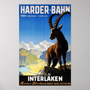 " Schweiz: 2022/heute Interlaken - Harder Bahn ... Poster