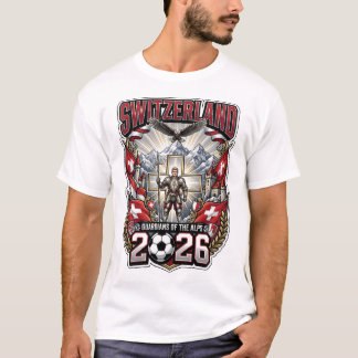 Schweiz 2026 Personalisiertes Fußball-Fan-T-Shirt T-Shirt
