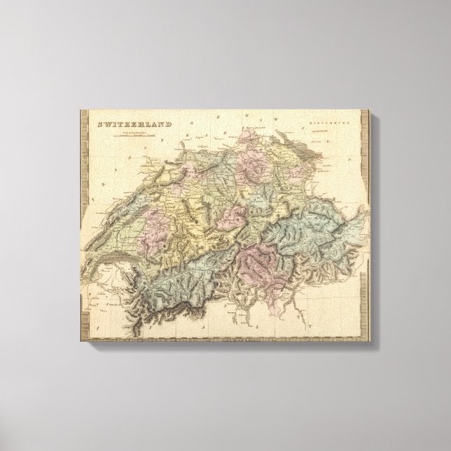 Schweiz 20 leinwanddruck (Vorderseite)