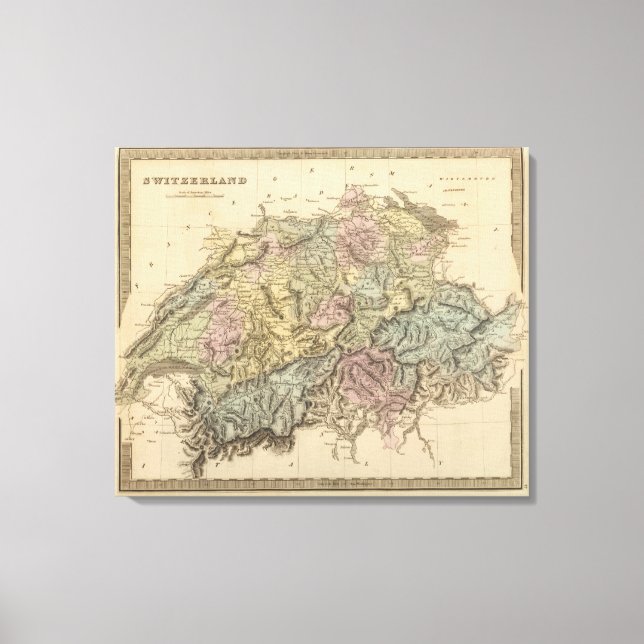 Schweiz 20 leinwanddruck (Vorderseite)