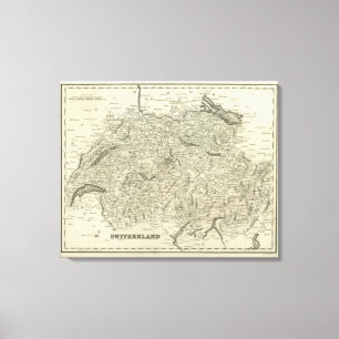 Schweiz 25 leinwanddruck