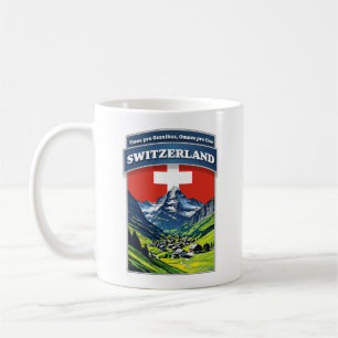 Schweiz Alpen Europa Kaffeetasse