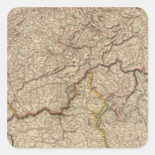 Schweiz, Alpen Quadratischer Aufkleber