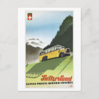 Schweiz Alpenbus Vintage Reise