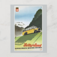 Schweiz Alpenbus Vintage Reise