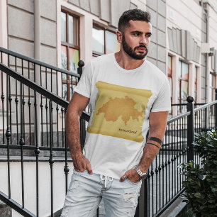 Schweiz auf einem Pergament T-Shirt