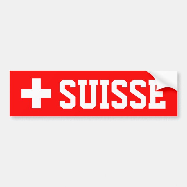 Schweiz Autoaufkleber (Vorne)