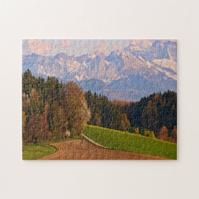 Schweiz Berge im Herbst Jigsaw Puzzle (Horizontal)