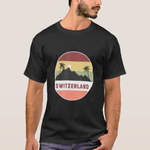 Schweiz Berge und Palmen T-Shirt