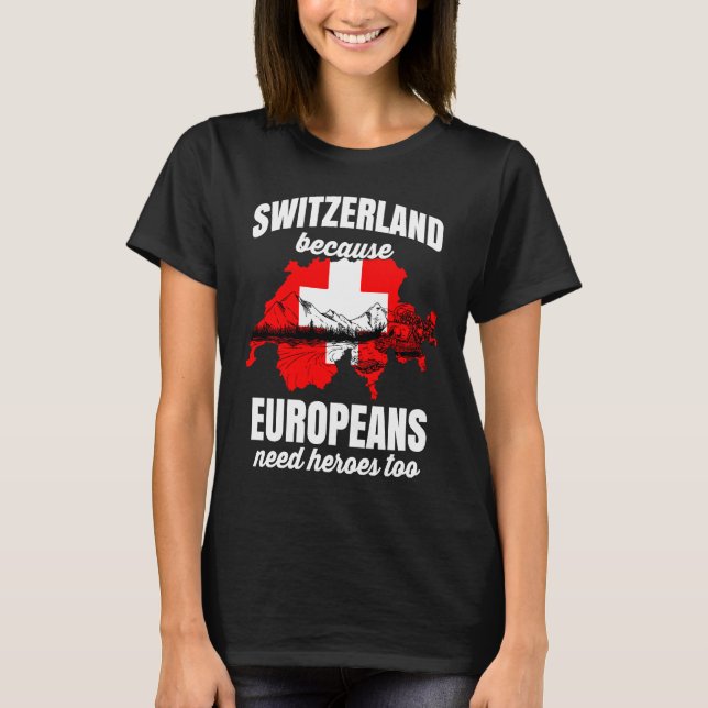 Schweiz Bern Kinder Zürich Herren Suisse T-Shirt (Vorderseite)