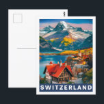 Schweiz Berühmter Reiseort Postkarte<br><div class="desc">Schweiz Berühmter Reiseort</div>