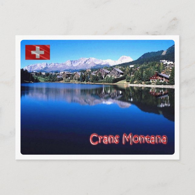 Schweiz - Crans Montana - Postkarte (Vorderseite)