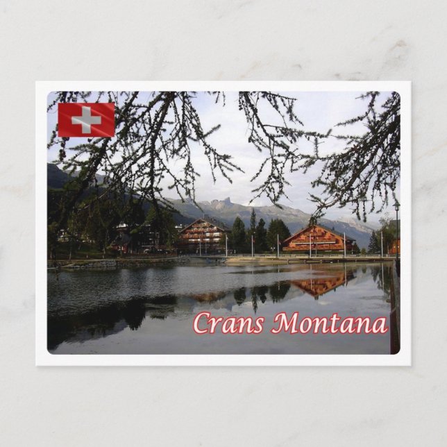 Schweiz - Crans Montana - Postkarte (Vorderseite)