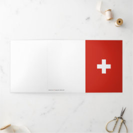 Schweiz Dreifach Gefaltete Karte