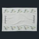 Schweiz Edelweiss Blume Schweiz Drehbuch Geschirrtuch<br><div class="desc">Schweizer Edelweiss Küchentücher. Schweizer Schrift Küchenhandtücher mit Edelweiss Blume.</div>