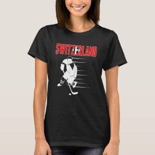 Schweiz Eishockey Schweizer Hockey-Team-Unterstütz T-Shirt