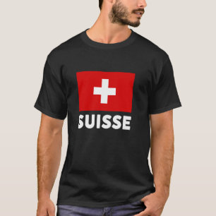 Schweiz Fahne Suisse Schweiz Schweiz Weiße Schweiz T-Shirt