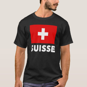 Schweiz Fahne Suisse Schweiz Schweiz Weiße Schweiz T-Shirt