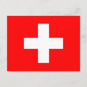 Schweiz Flag Postkarte