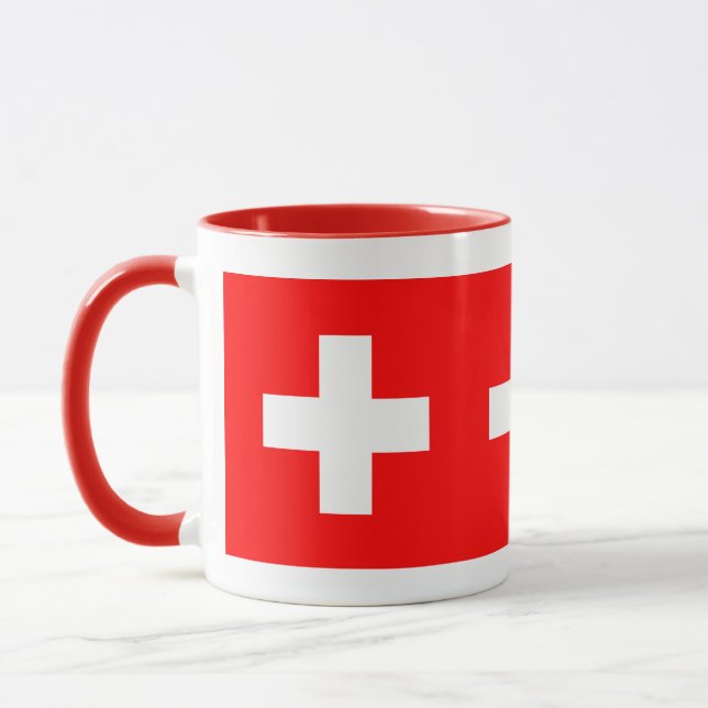 Schweiz Flag Schweiz Schweiz Schweiz Tasse (Links)