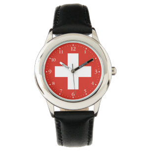 Schweiz Flagge Armbanduhr