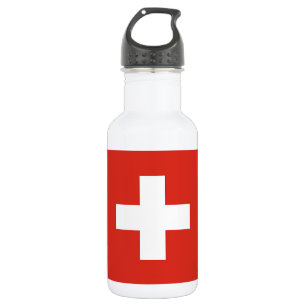 Schweiz Flagge Edelstahlflasche