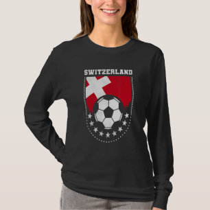 Schweiz Flagge Fußballfan T-Shirt