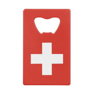Schweiz Flagge Geldbeutel Flaschenöffner