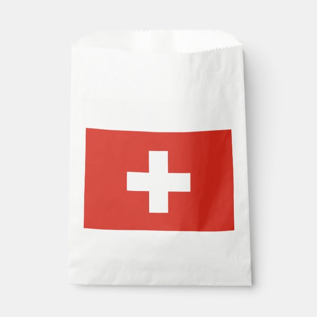 Schweiz Flagge Geschenktütchen (Vorderseite)