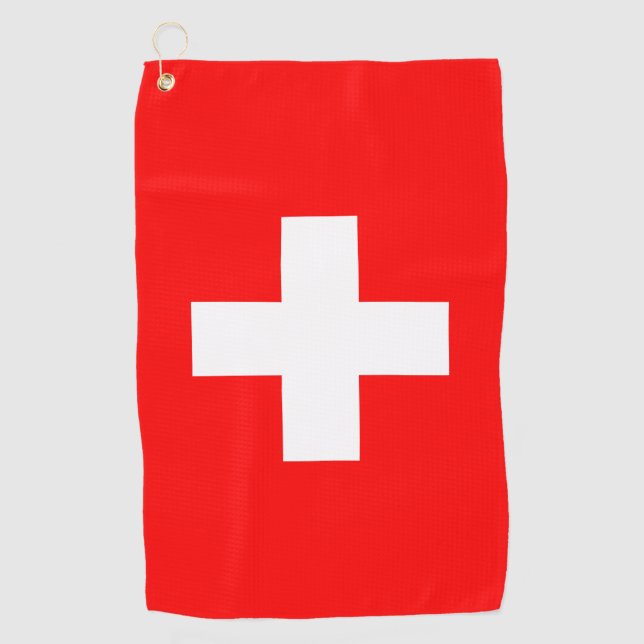 Schweiz Flagge / Golf Schweiz / Sport Zürich Golfhandtuch (Vorderseite)
