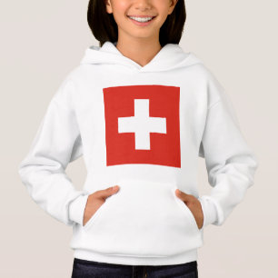 Schweiz Flagge Hoodie