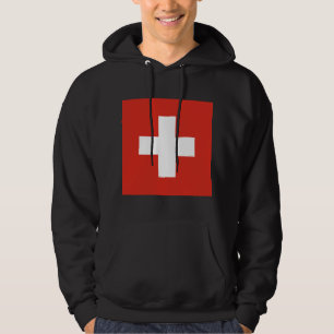Schweiz Flagge Hoodie