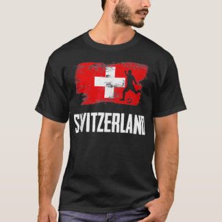 Schweiz Flagge Jersey Swiss Soccer Team Swiss, M T-Shirt