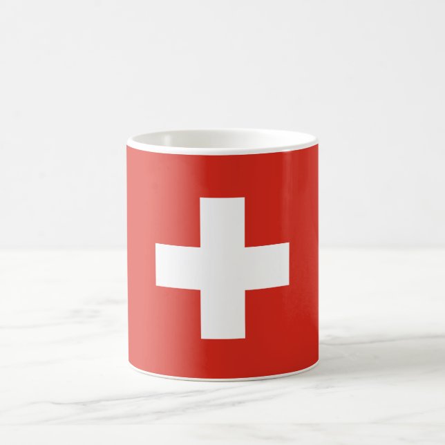 Schweiz Flagge Kaffeetasse (Mittel)