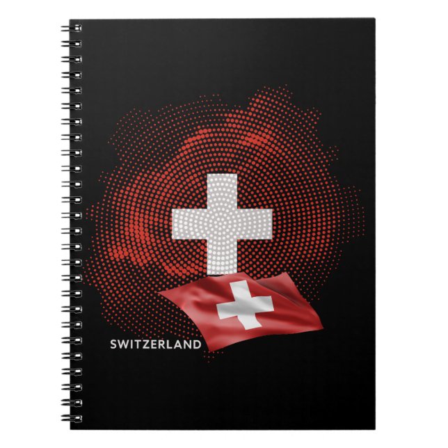 Schweiz Flagge Notizblock (Vorderseite)