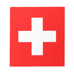 Schweiz Flagge Notizblock