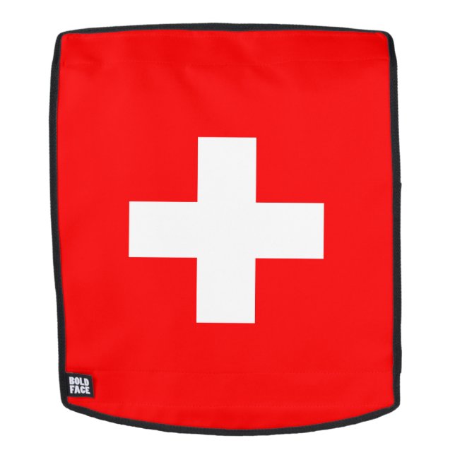 Schweiz Flagge Rucksack (Abnehmbare Front)