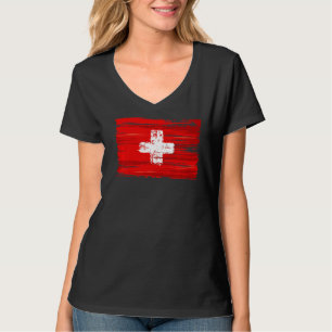 Schweiz Flagge Schweiz T-Shirt