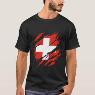 Schweiz Flagge Schweiz T-Shirt