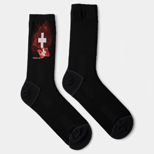 Schweiz Flagge Socken