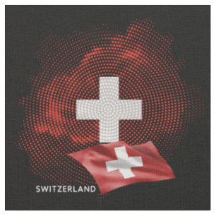 Schweiz Flagge Stoff
