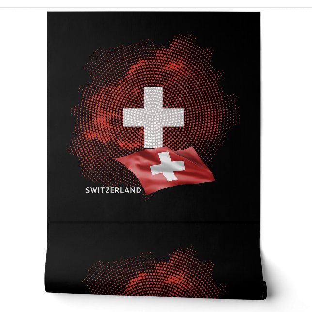 Schweiz Flagge Tapete (Abrollen)