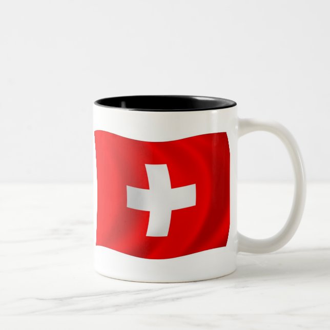 Schweiz Flagge Tasse (Rechts)