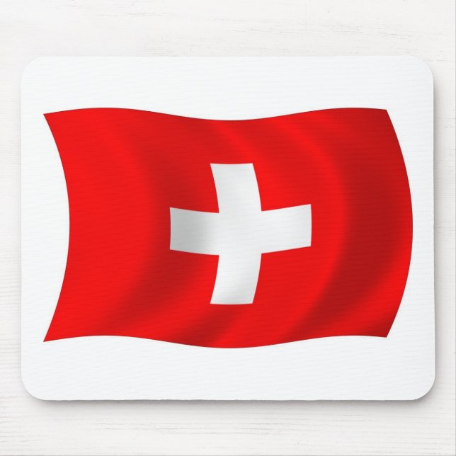 Schweiz Flaggenmousepad Mousepad (Vorne)