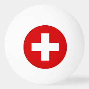 Schweiz - Flaggenqualität Tischtennisball