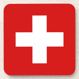Schweiz - Flaggenqualität Untersetzer