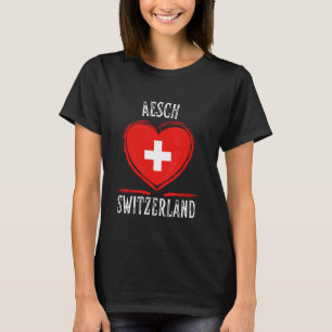 Schweiz Flaggenzentrum Aesch City T-Shirt