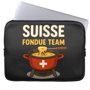 Schweiz Fondue Team Laptopschutzhülle